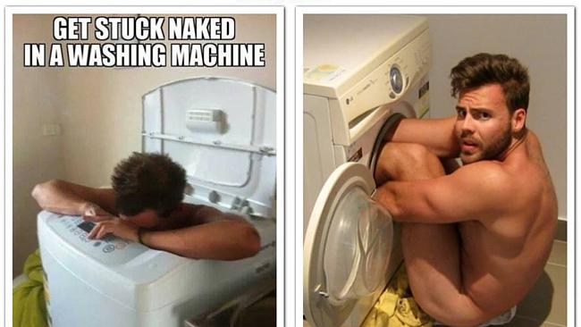 Khỏa thân chui vào máy giặt để chứng tỏ tình yêu