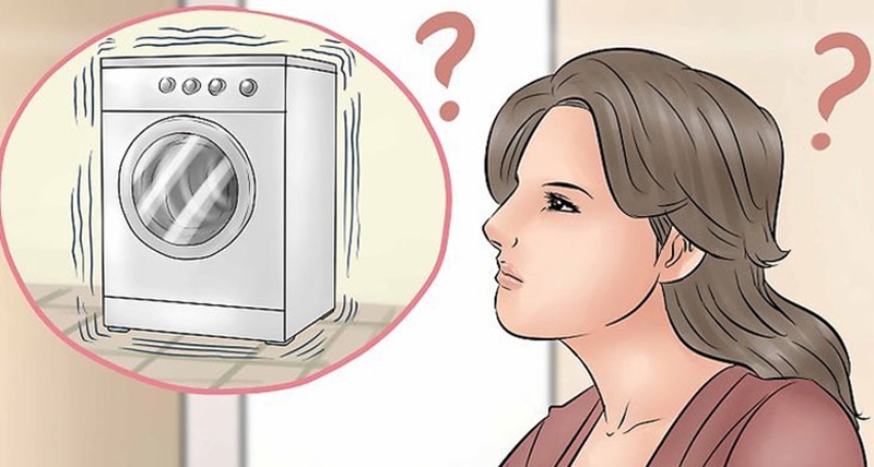 Máy giặt gây ra tiếng ồn lớn, rung lắc