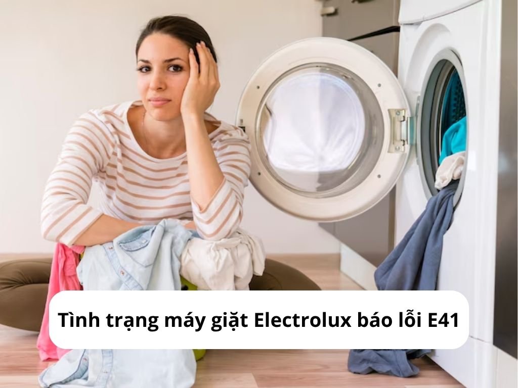 Tình trạng máy giặt Electrolux báo lỗi E41