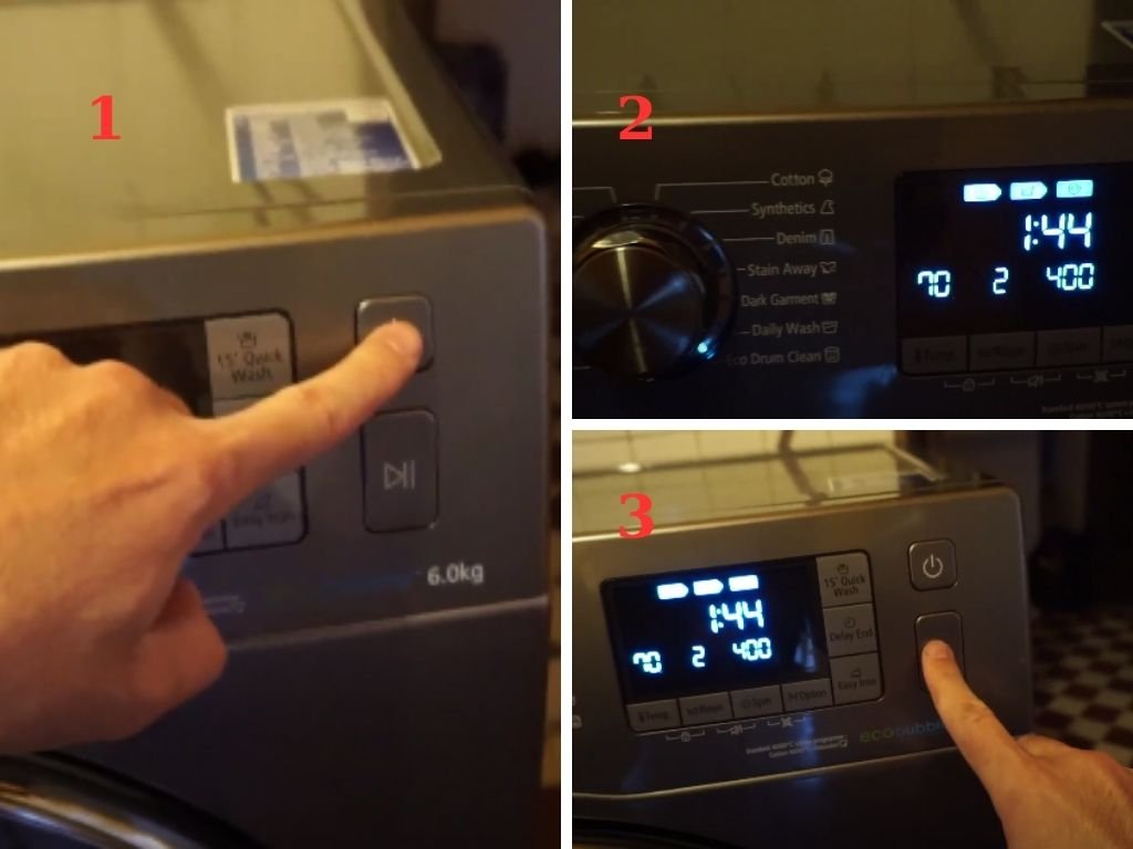 Làm sạch lồng máy giặt Samsung với chế độ Eco Drum Clean