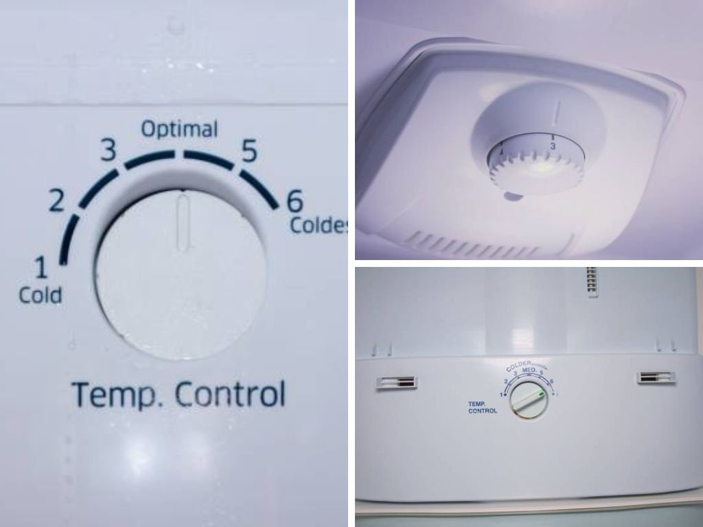 Chỉnh nhiệt độ Electrolux bằng núm xoay