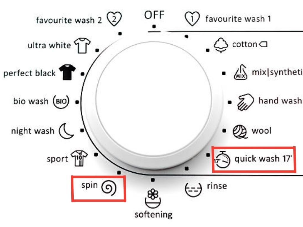 Speed Wash Cycle và Quick Cycle